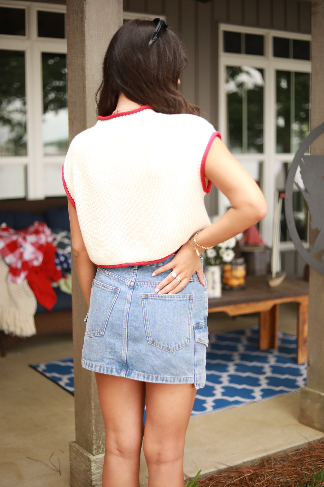 American Flag Sweater Vest
