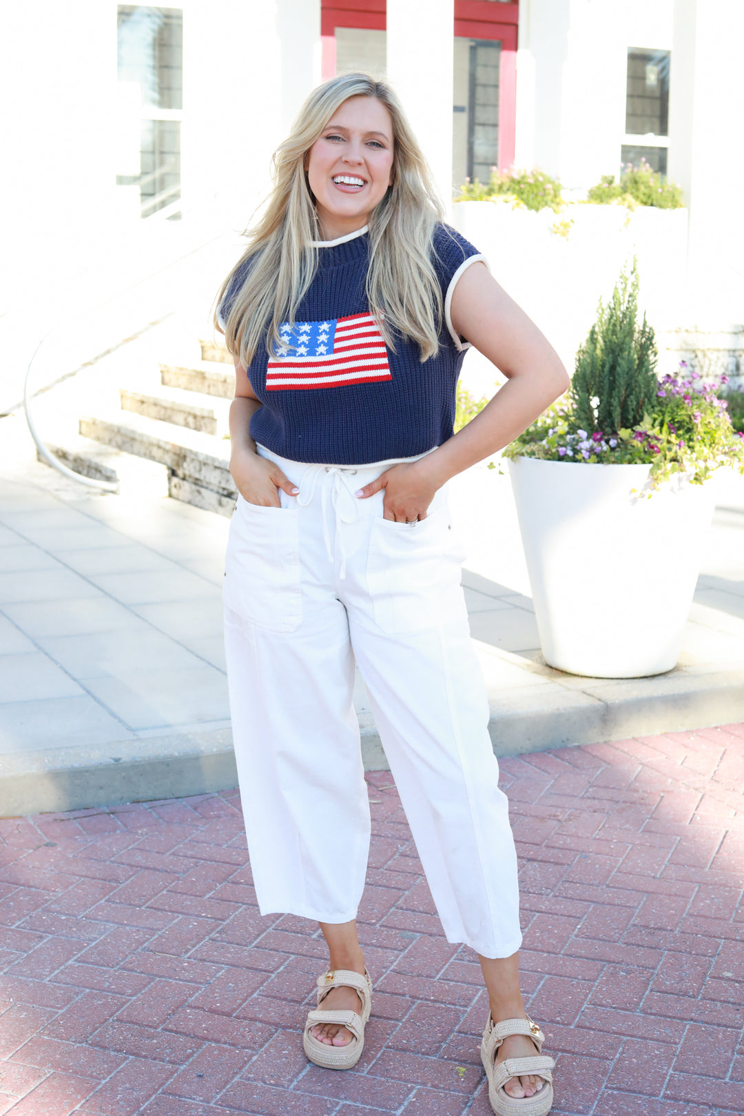 American Flag Sweater Vest