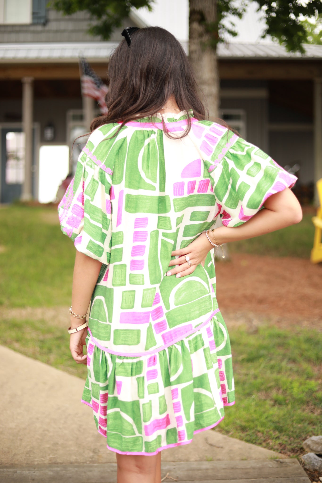 Abstract Watercolor Dress