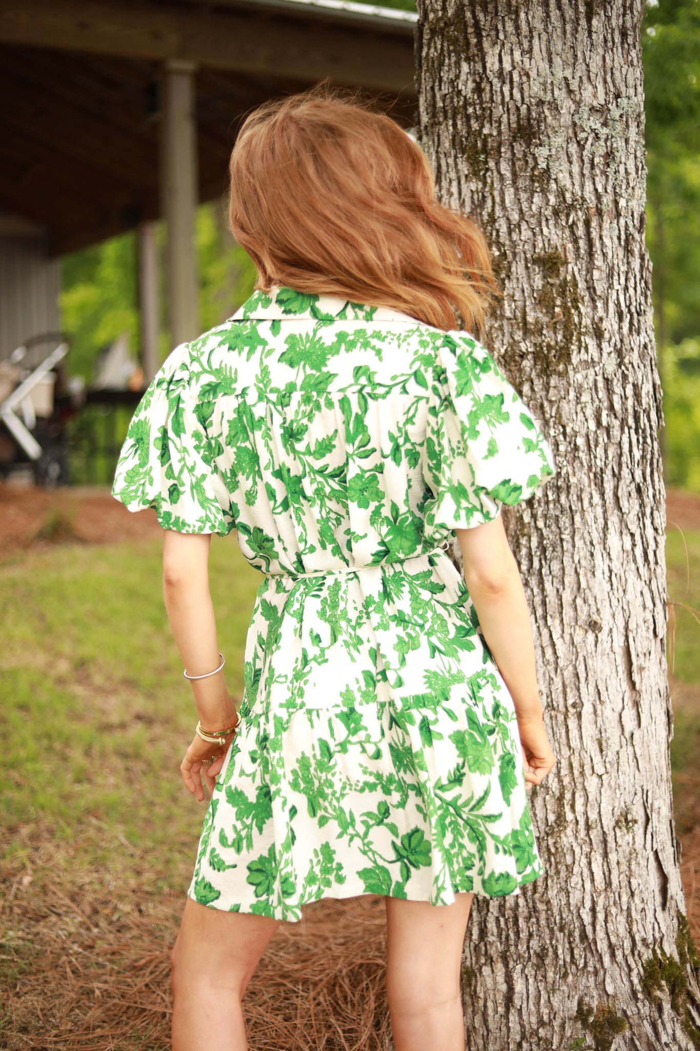 Floral Tie Waist Dress
