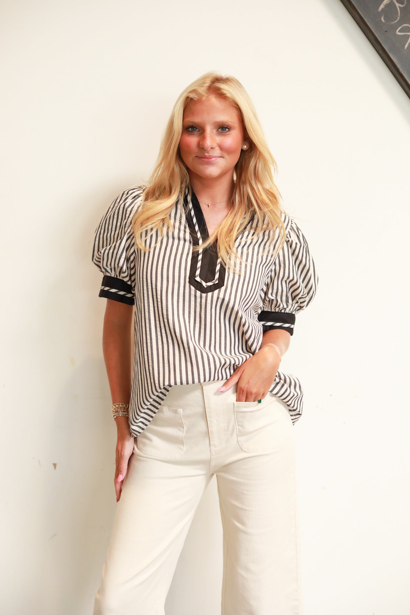 The Mary Stripe Blouse