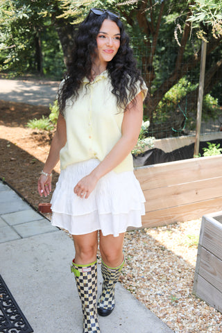 Found Favorite Sleeveless Button Front Sweater Vest