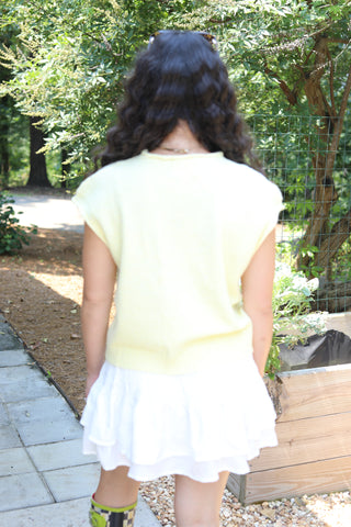 Found Favorite Sleeveless Button Front Sweater Vest