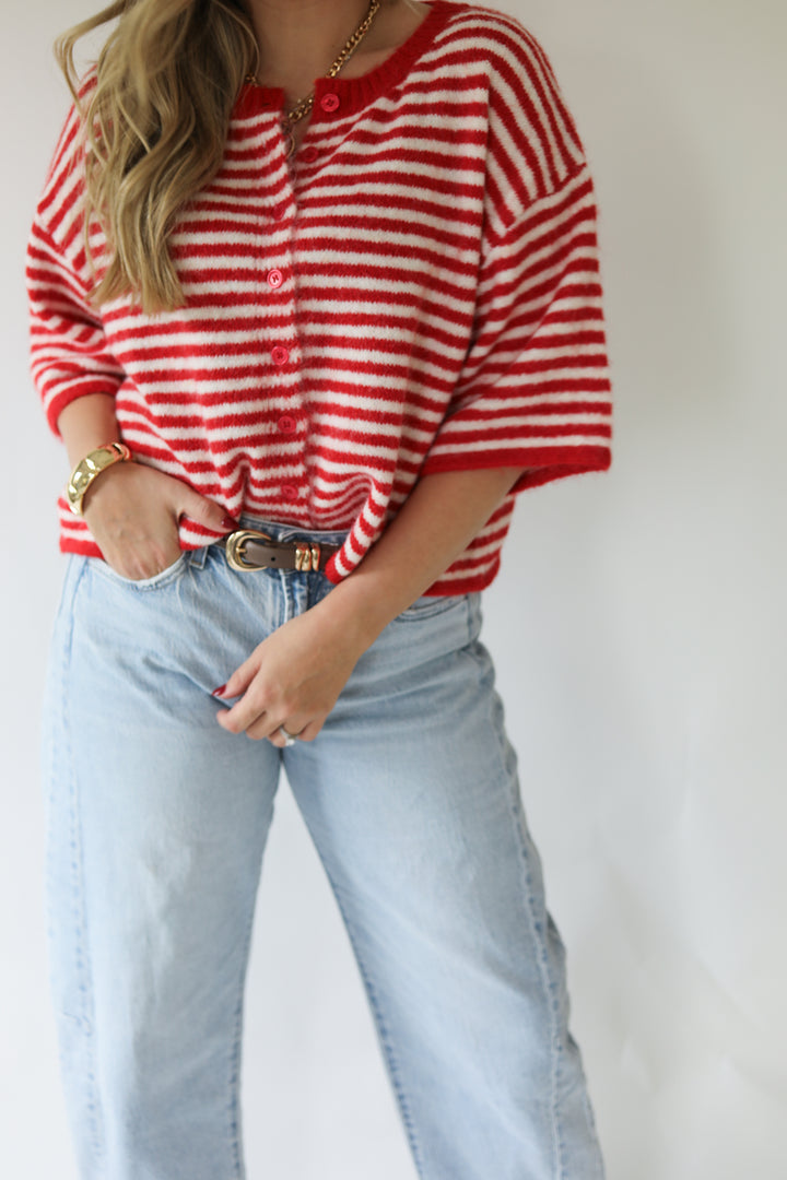 Sunday Stripe Cardigan