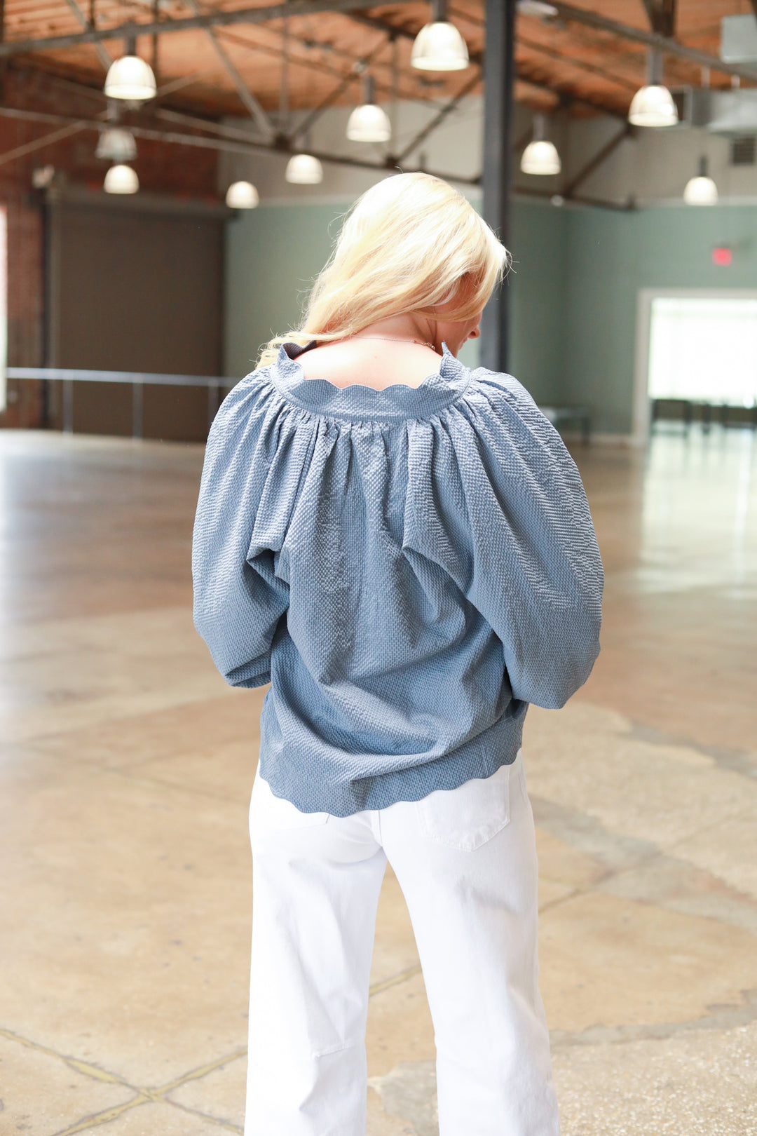 The Kate Scallop Top