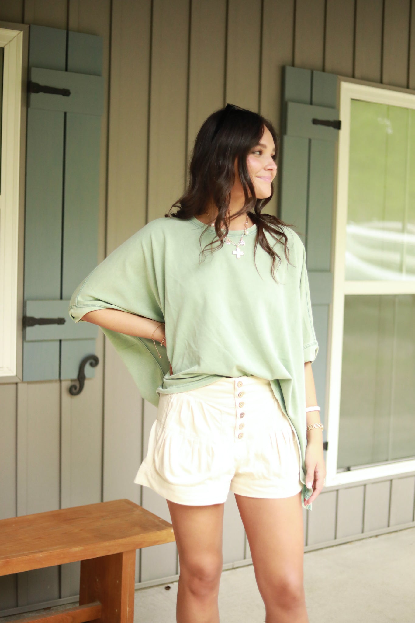 Boxy Mineral Wash Top