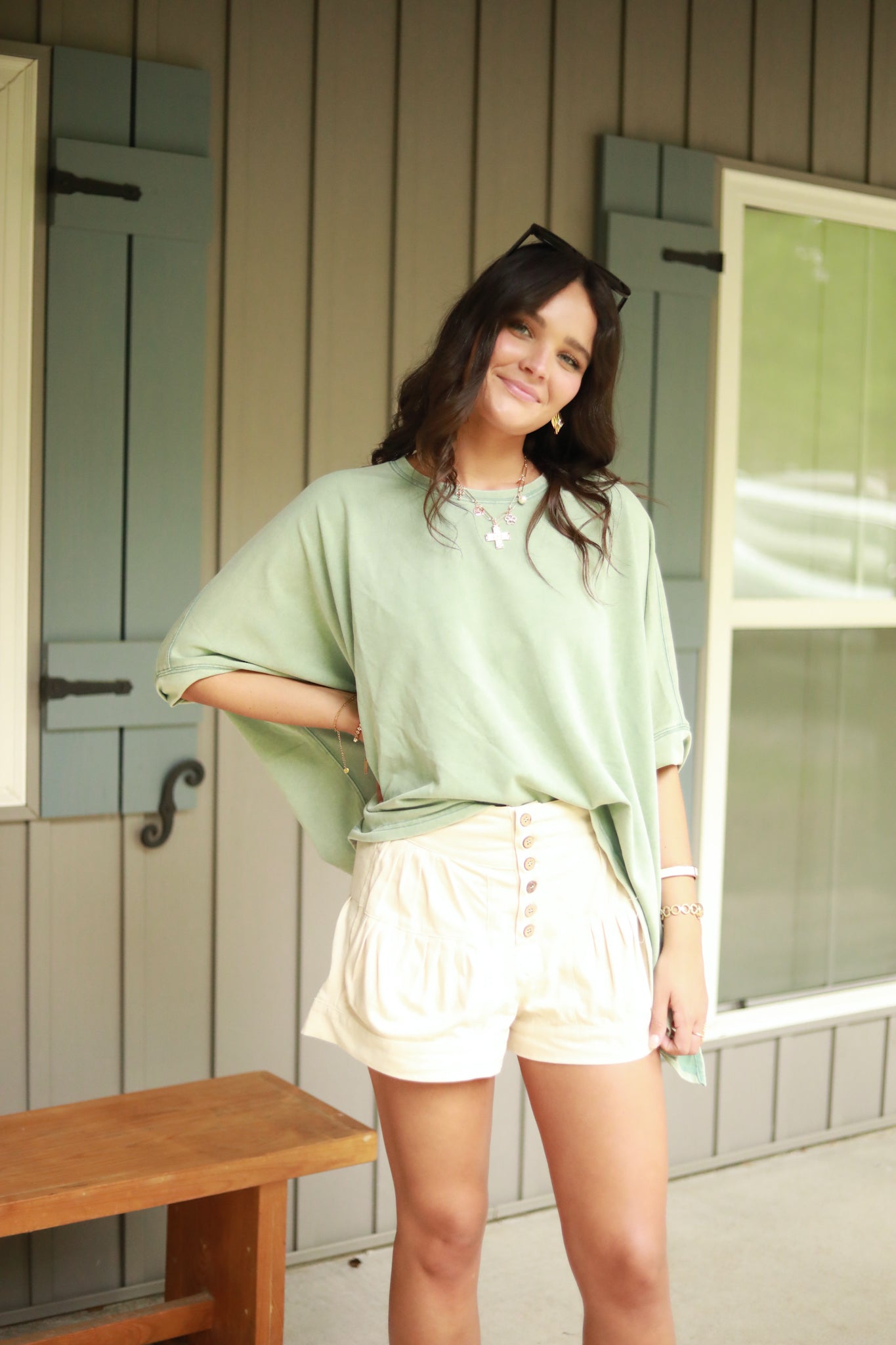 Boxy Mineral Wash Top