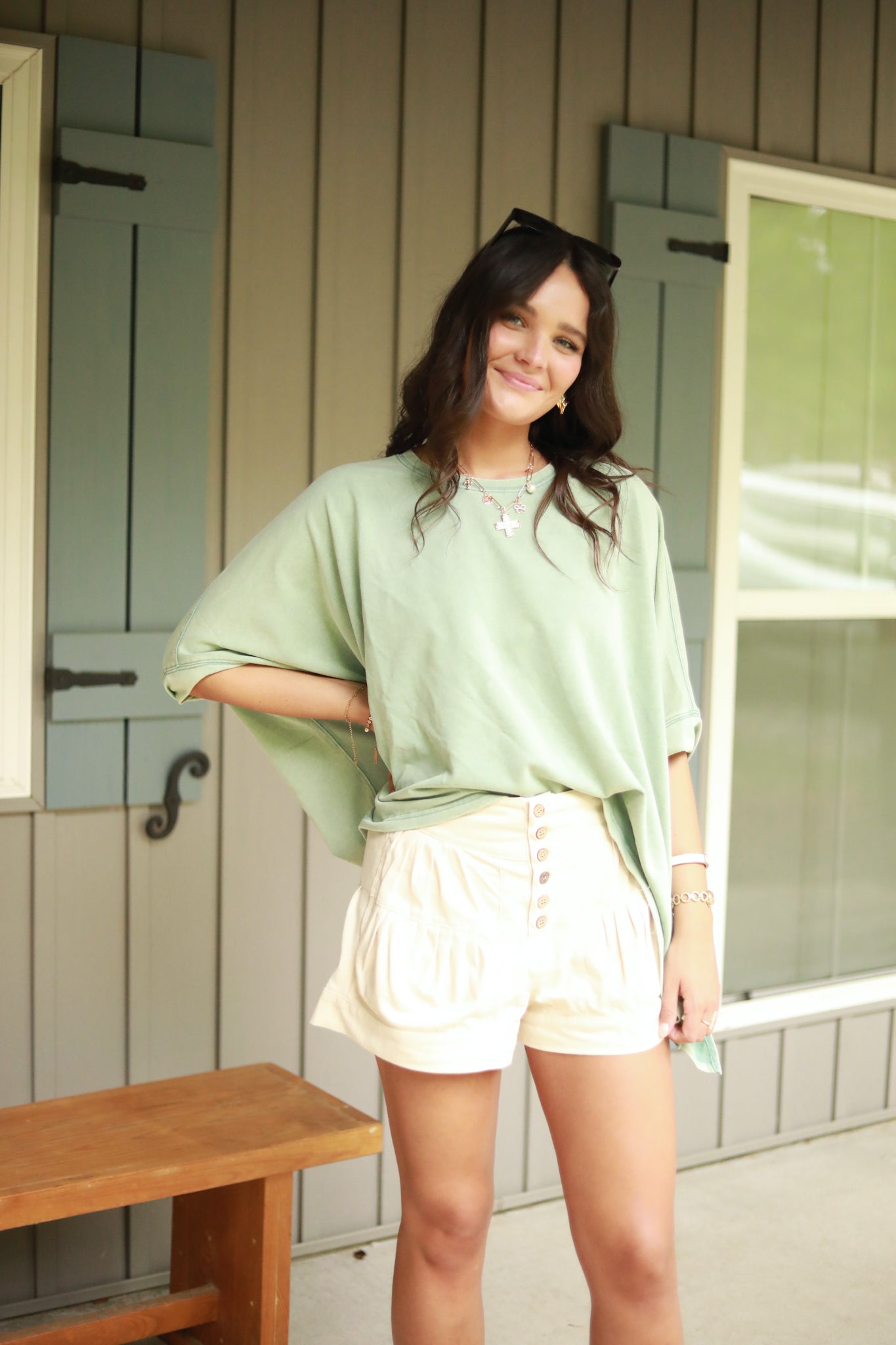 Boxy Mineral Wash Top