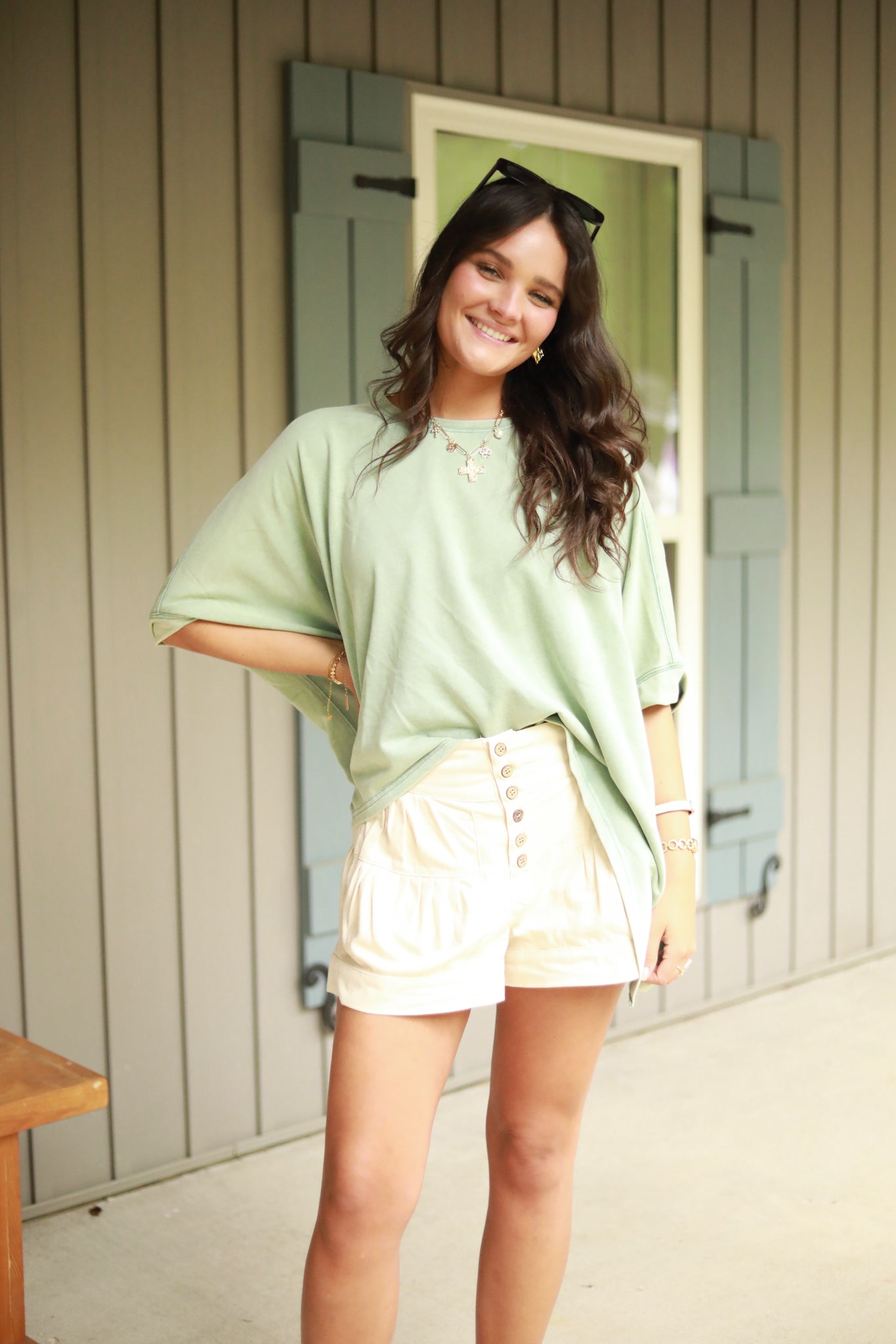 Boxy Mineral Wash Top
