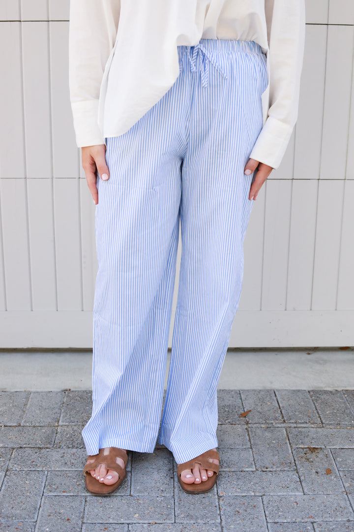 Stripe Drawstring Pants