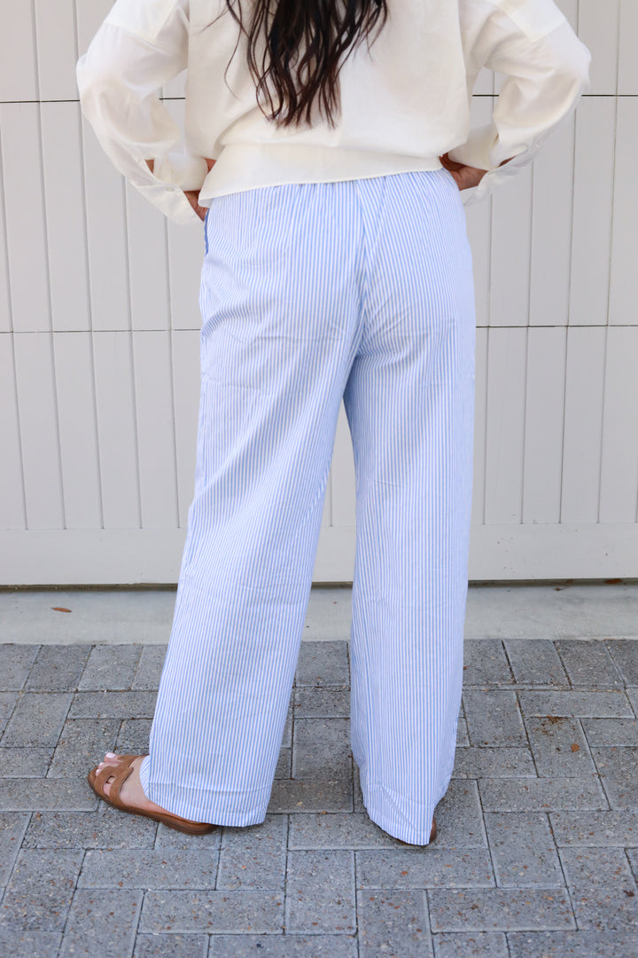 Stripe Drawstring Pants