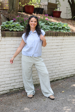 Found Favorite Sleeveless Button Front Sweater Vest