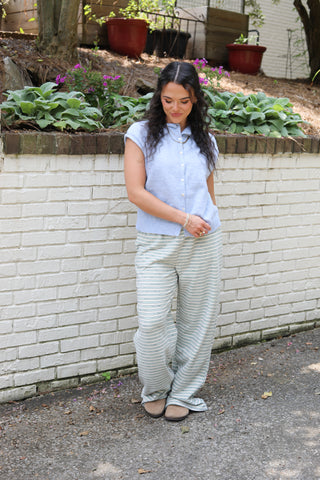Found Favorite Sleeveless Button Front Sweater Vest