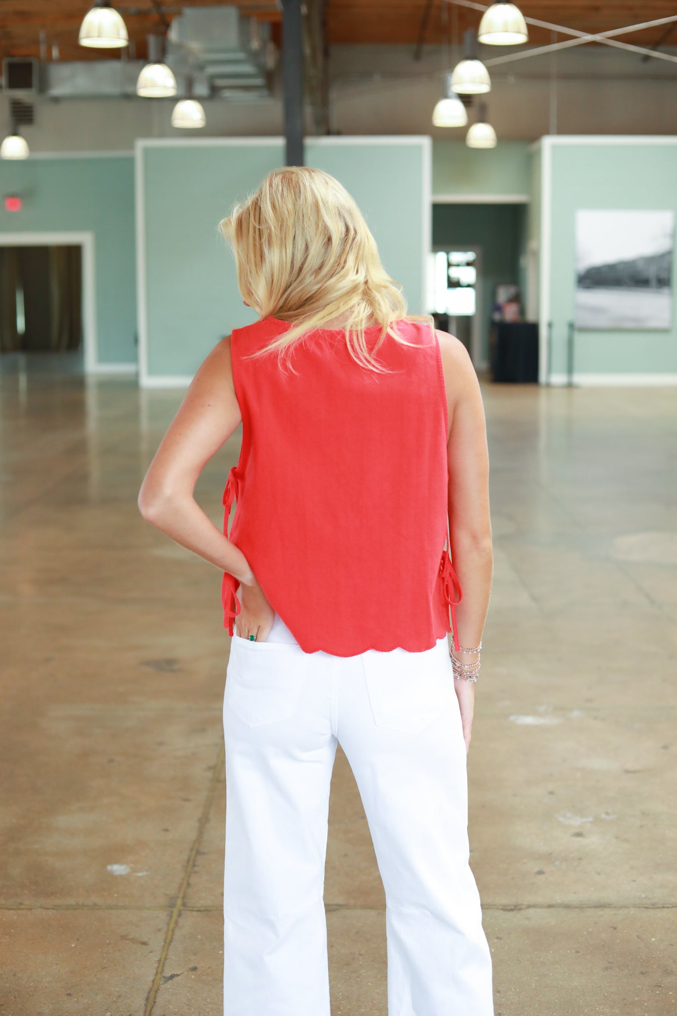 Leigh Scalloped Tank