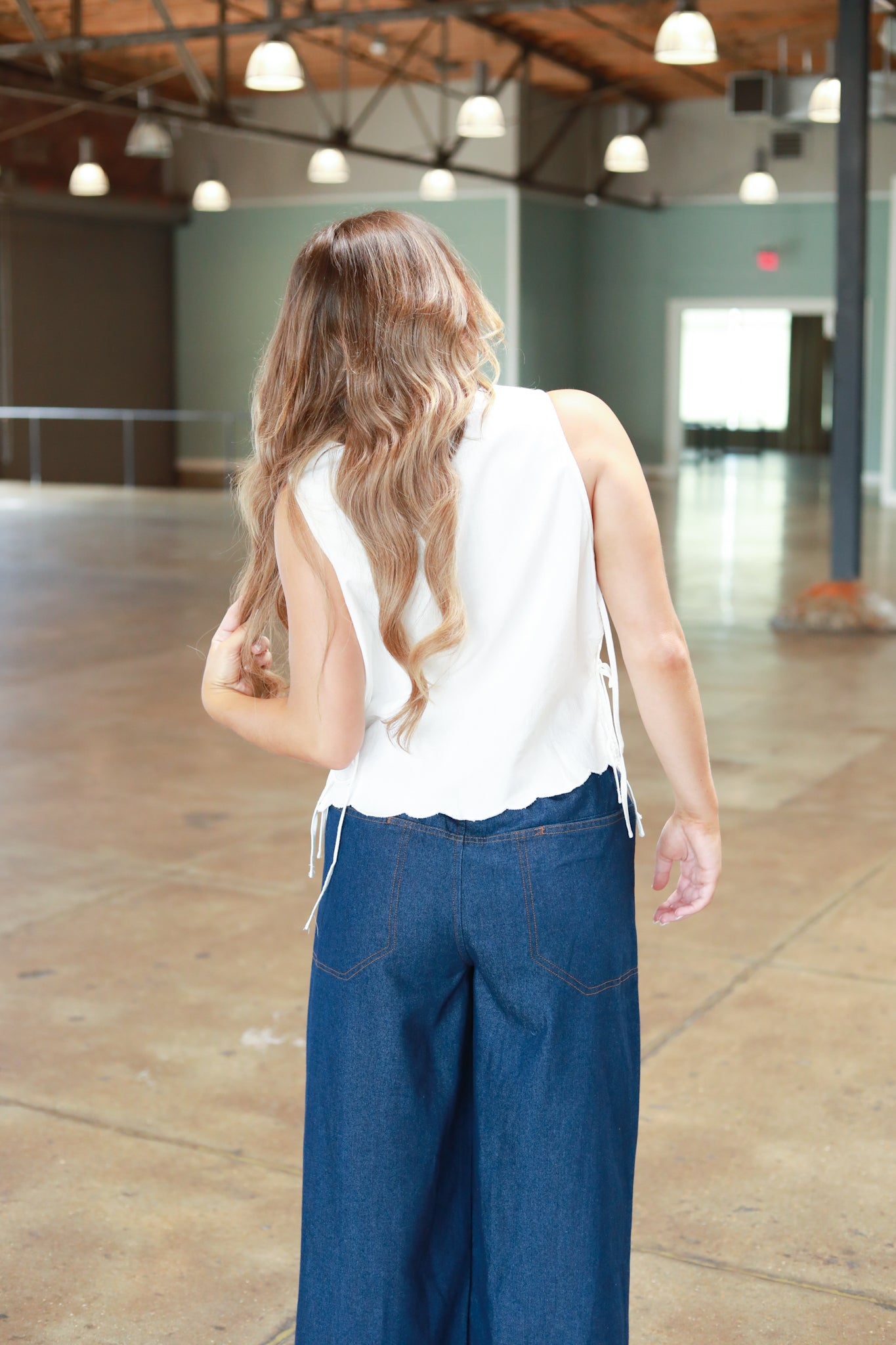 Leigh Scalloped Tank