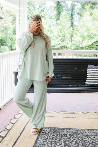 Weekend Layers Two Tone Stripe Pants