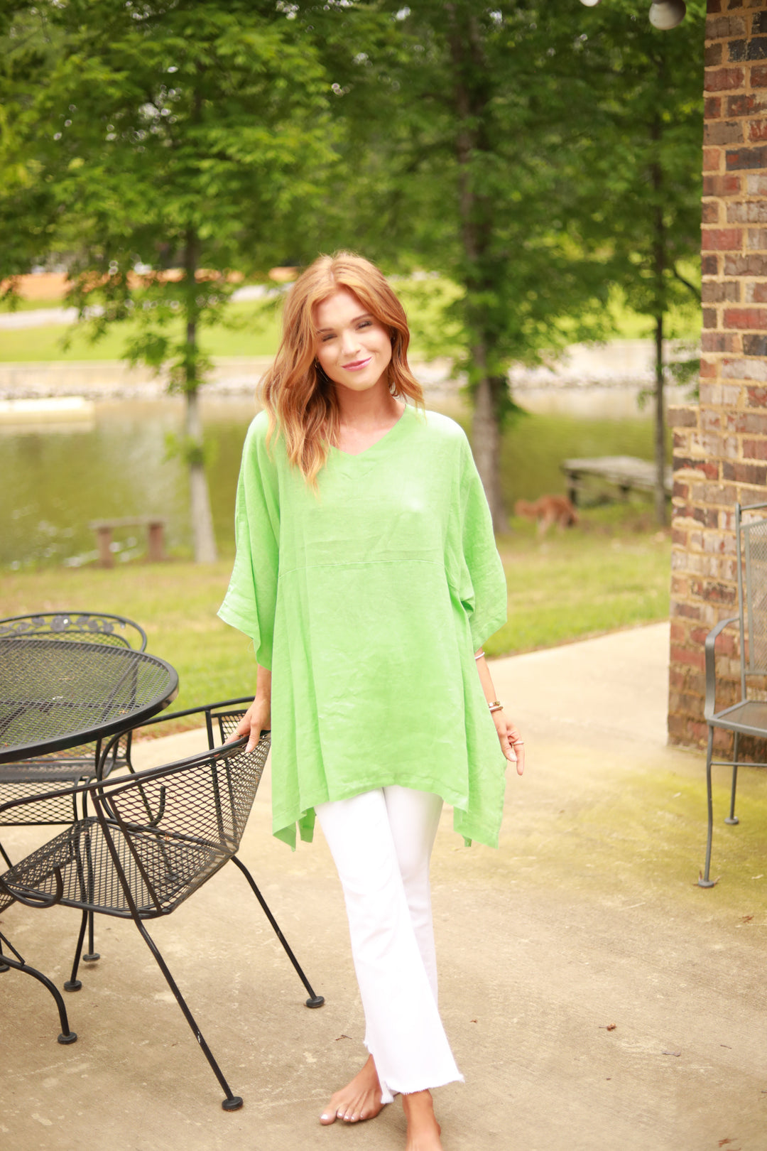 Linen Oversized Tunic Top