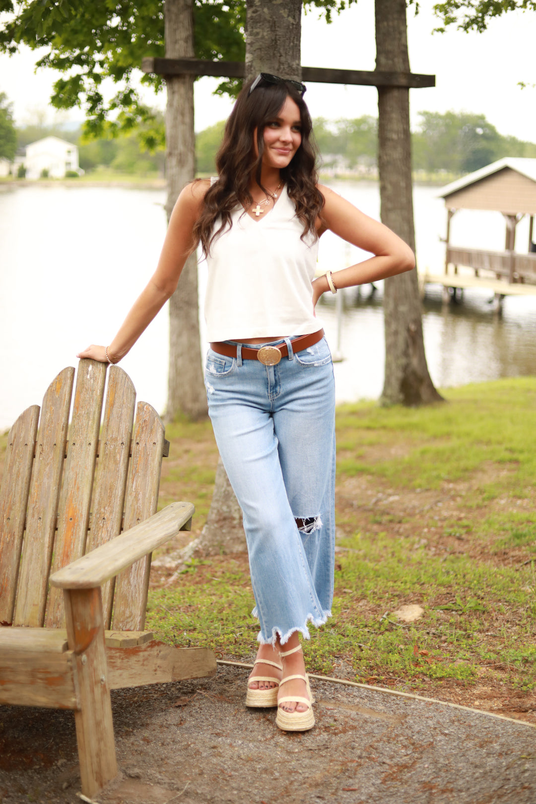 V-Neck Mineral Wash Tank