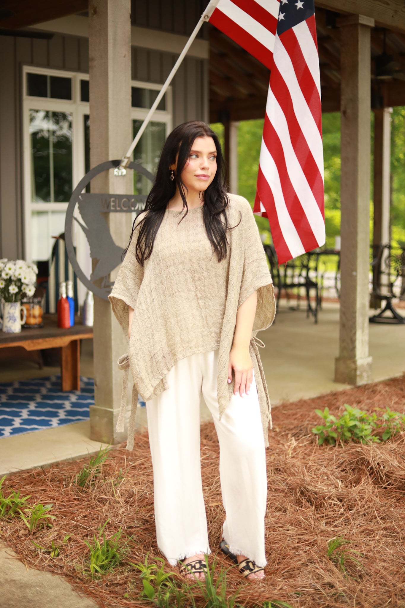 Tie Side Linen Top