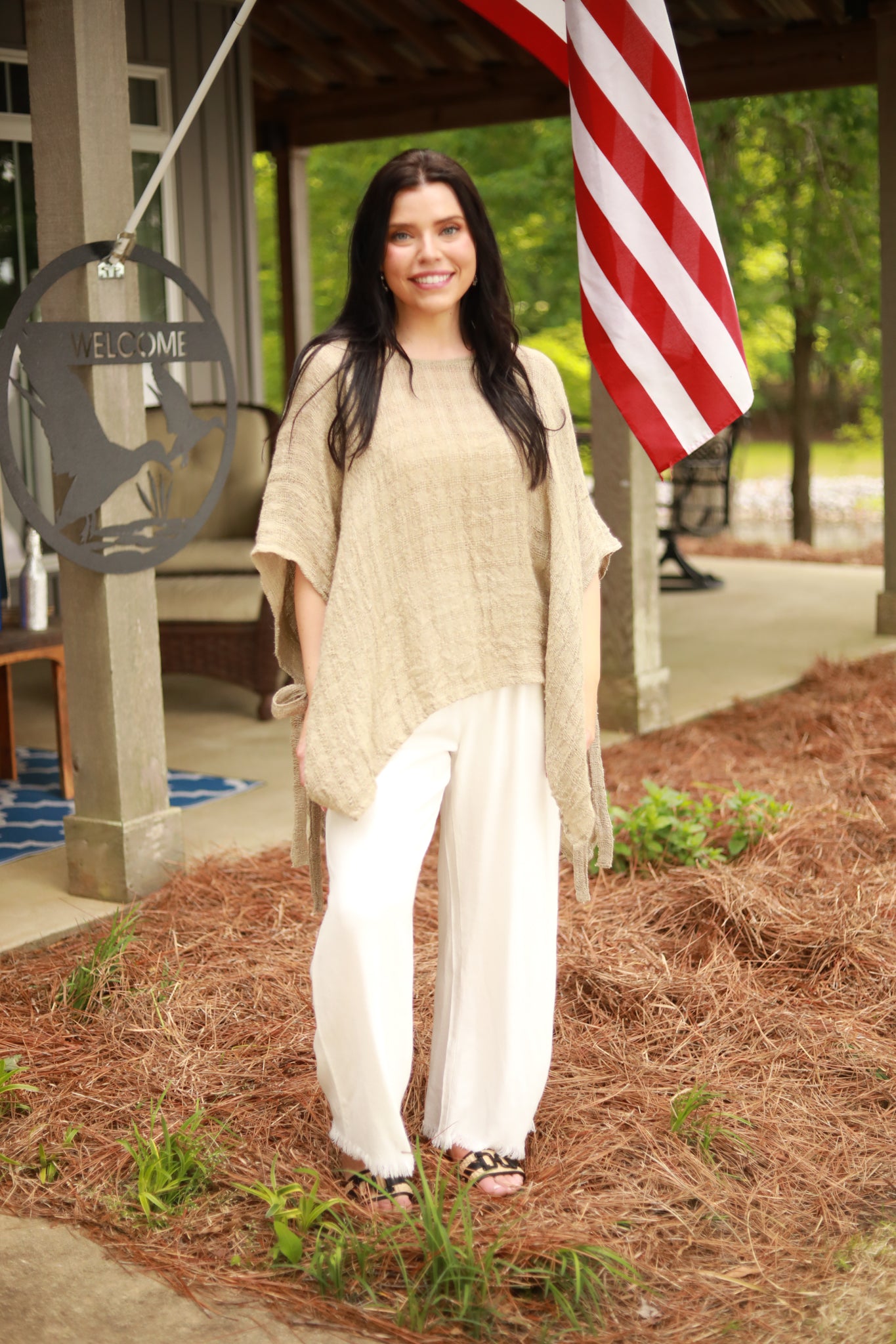 Tie Side Linen Top