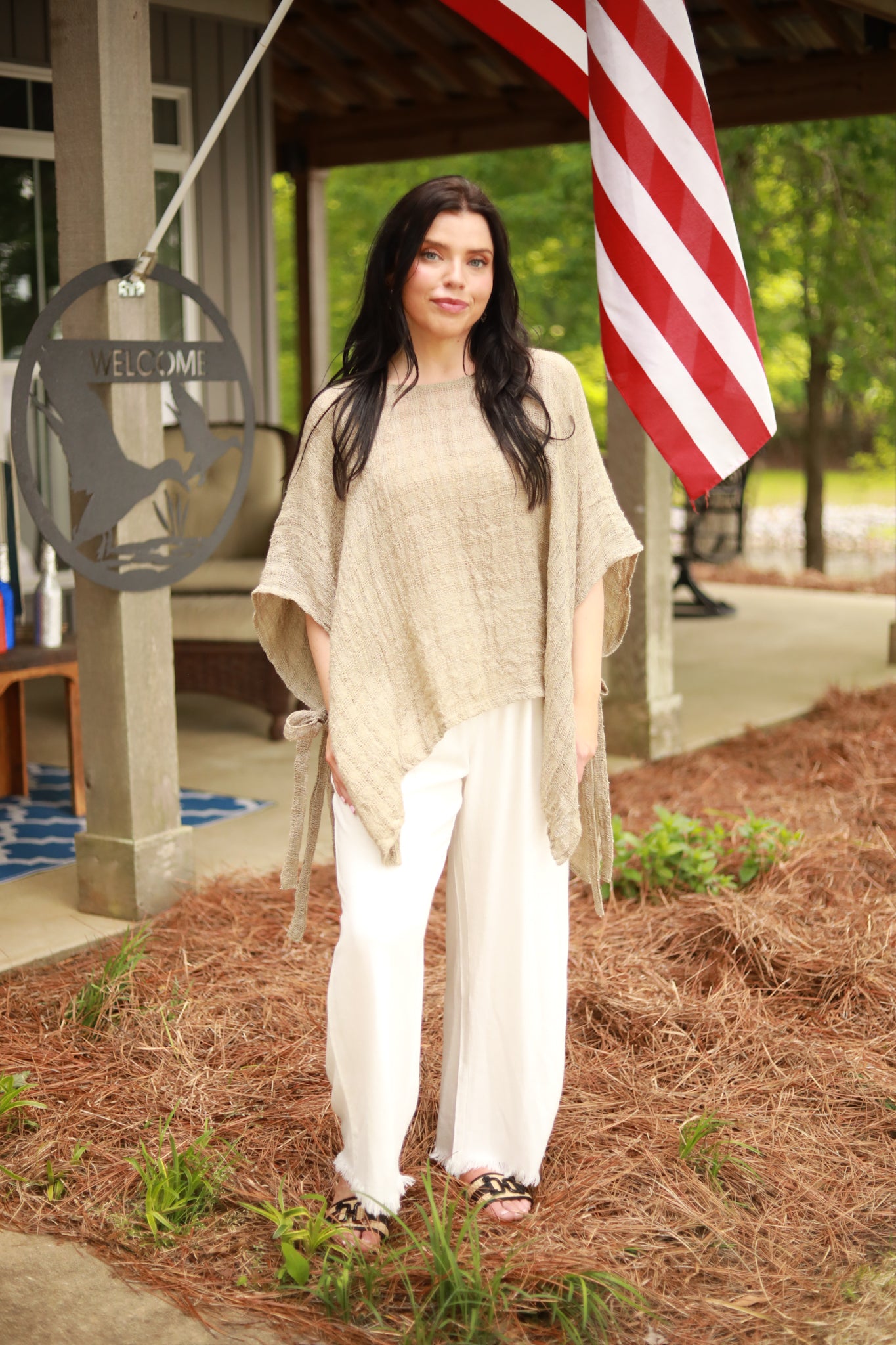 Tie Side Linen Top