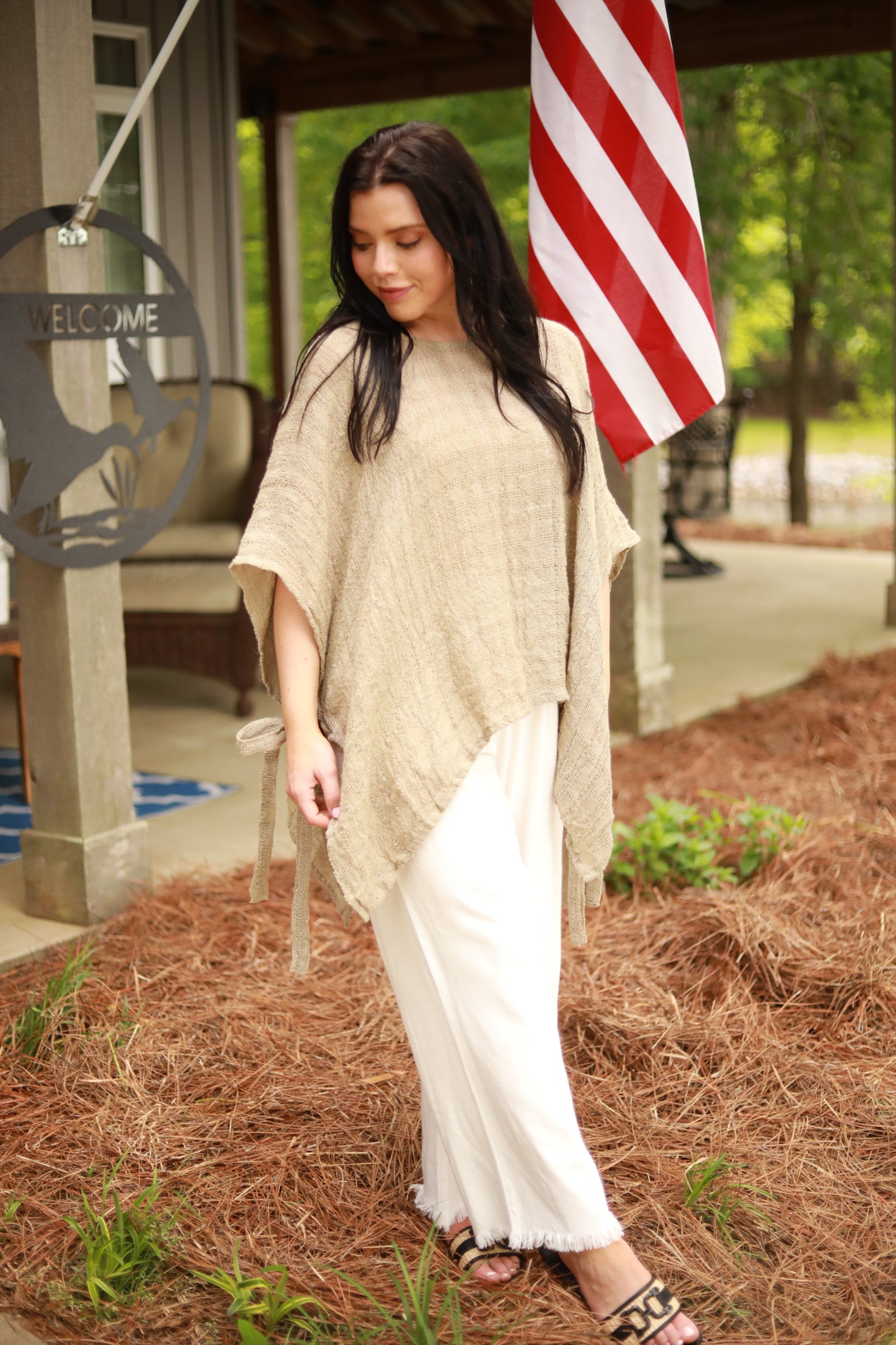Tie Side Linen Top