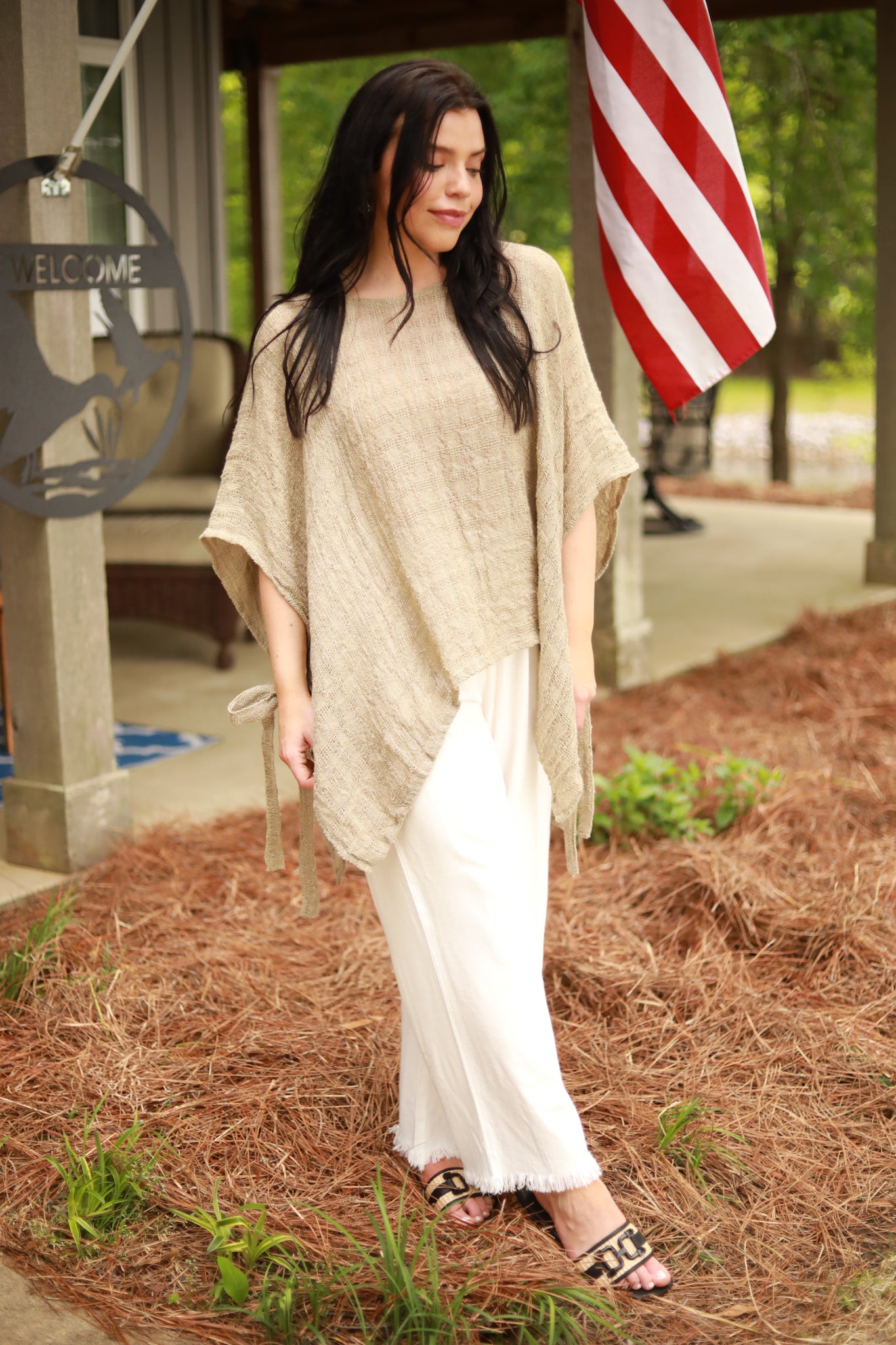 Tie Side Linen Top