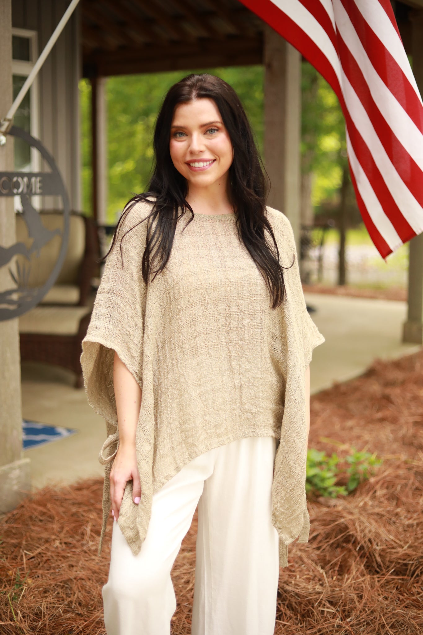 Tie Side Linen Top