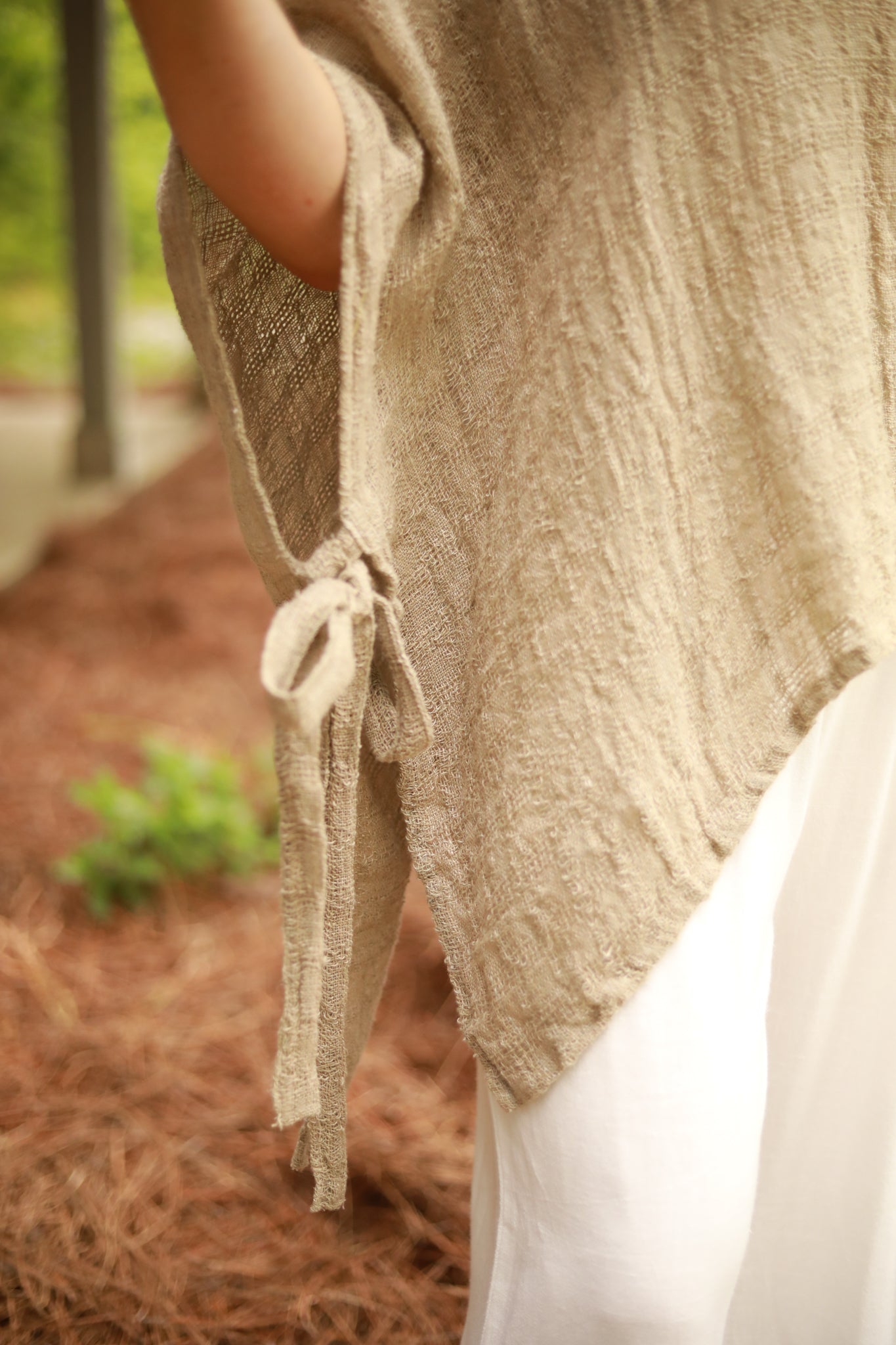 Tie Side Linen Top
