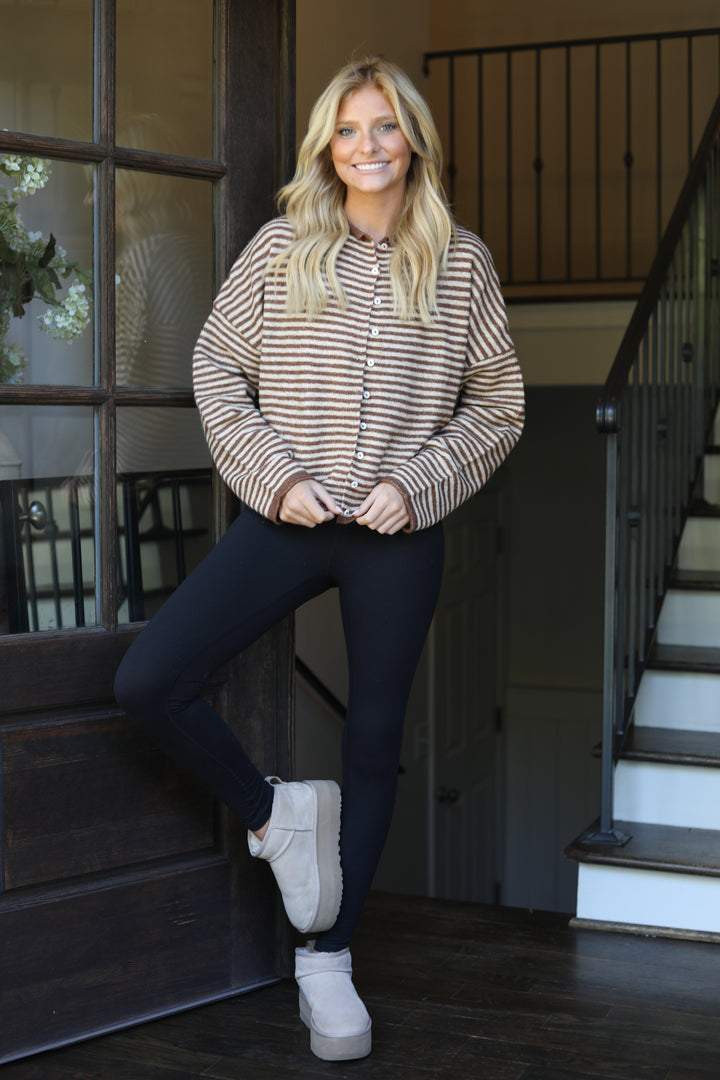 The Cozy Contrast Cardigan