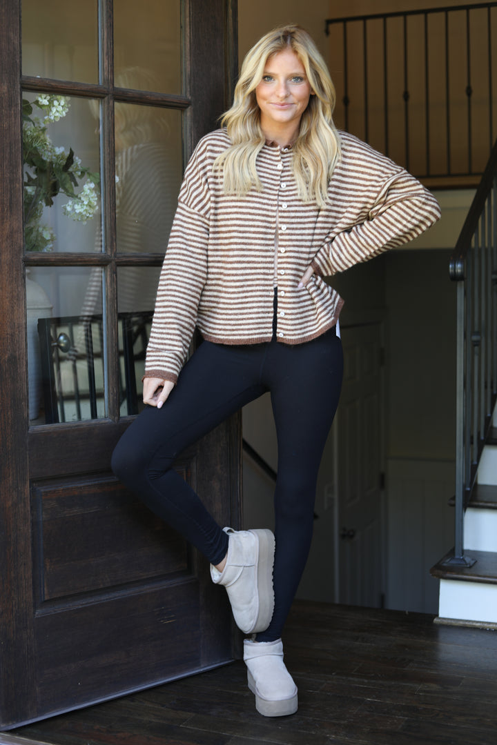 The Cozy Contrast Cardigan