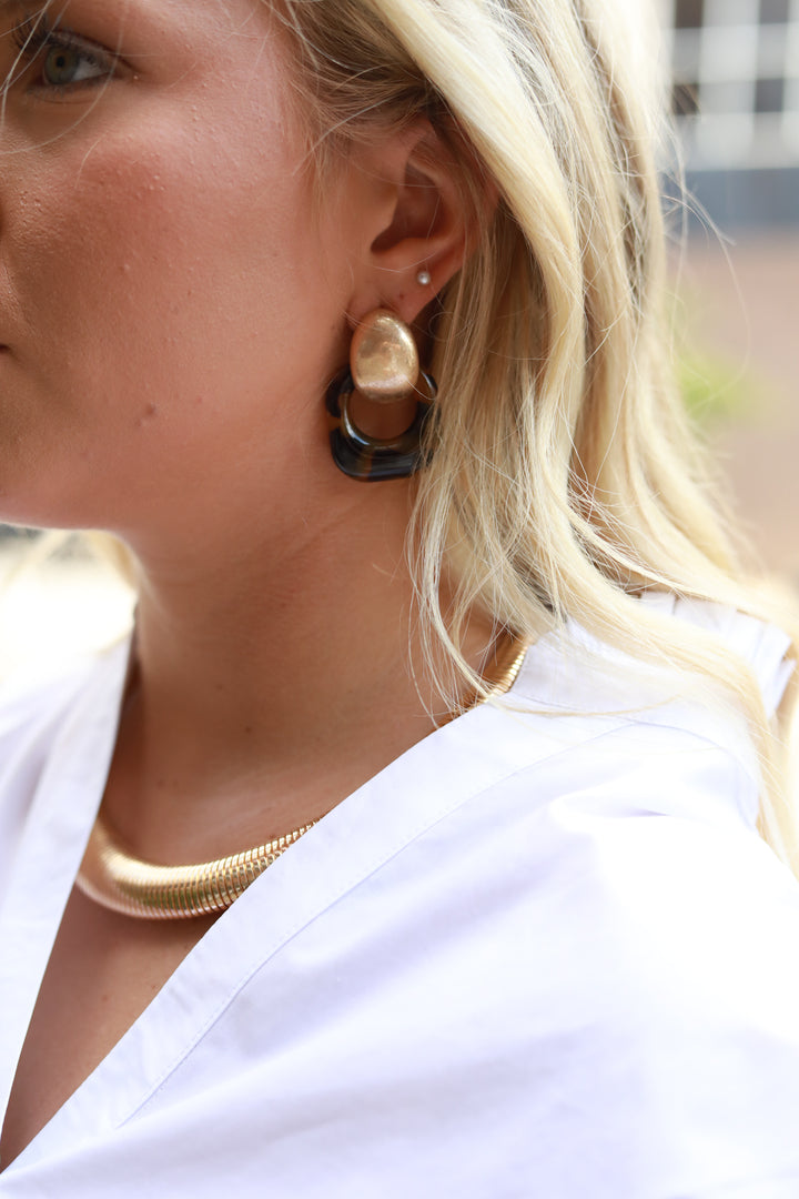 Oval Hoop Earrings