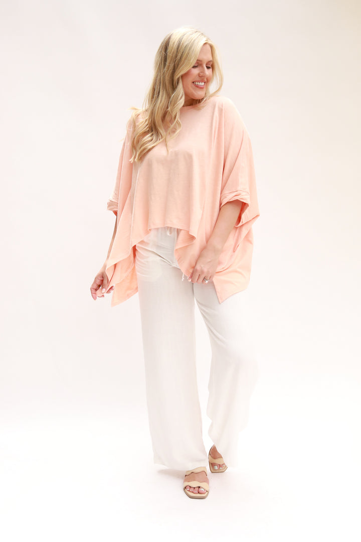 Boxy Long Sides Top