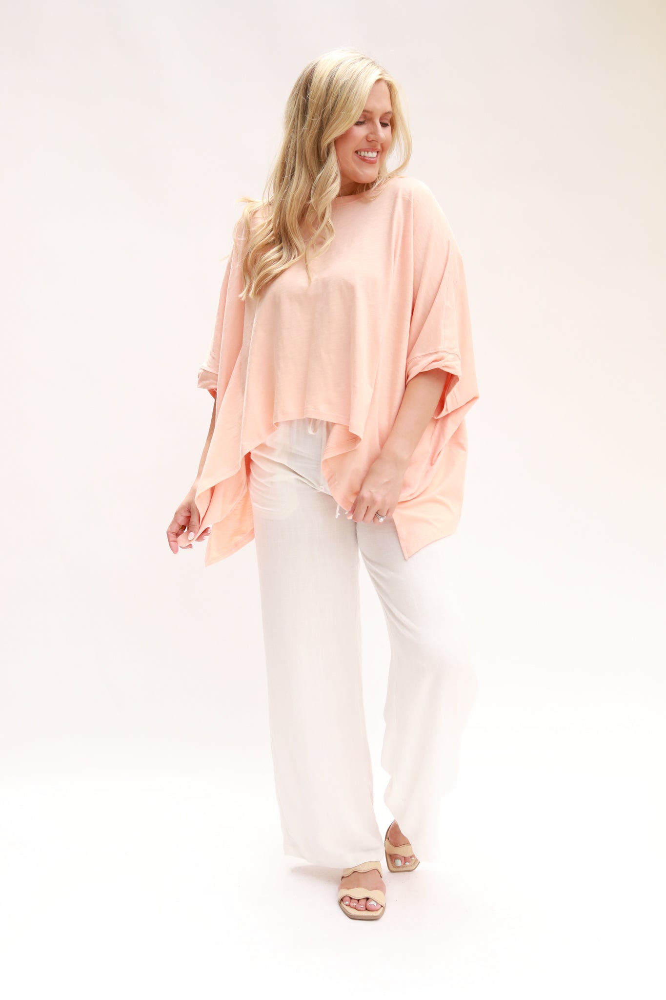 Boxy Long Sides Top
