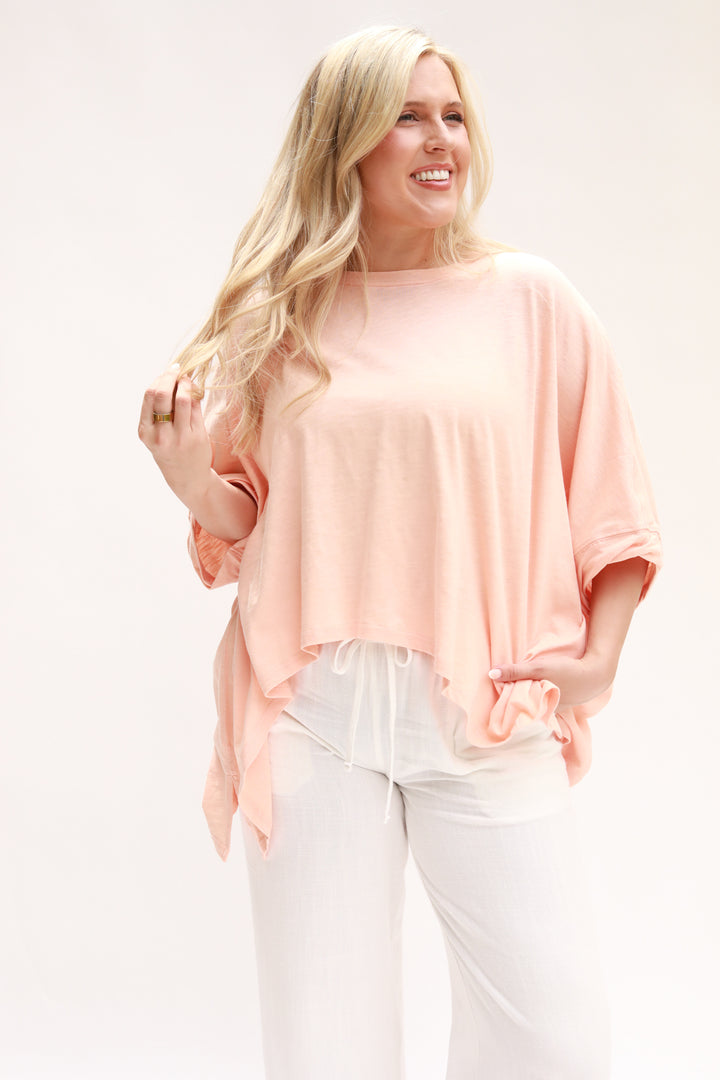 Boxy Long Sides Top
