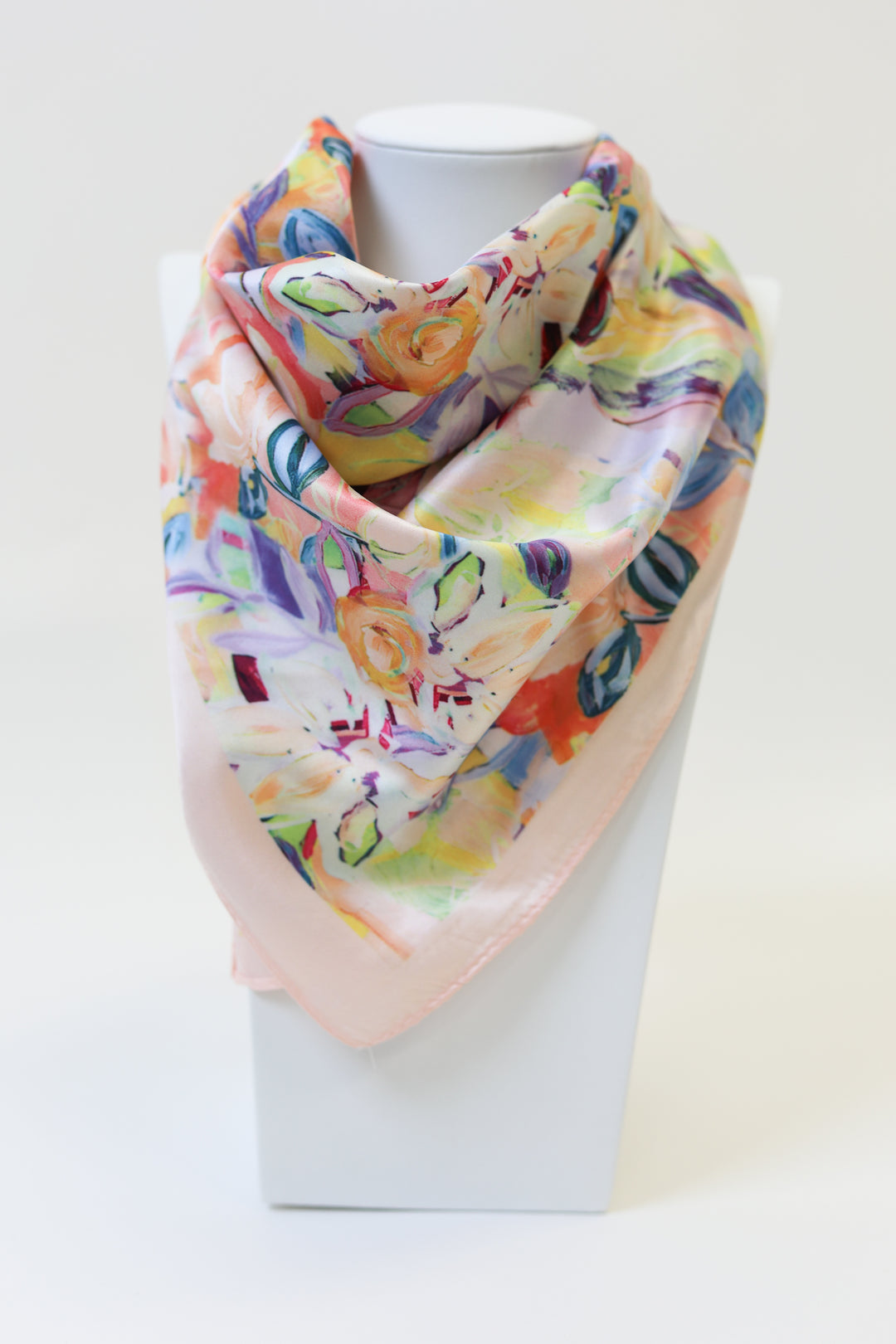Watercolor Floral Neck Scarf