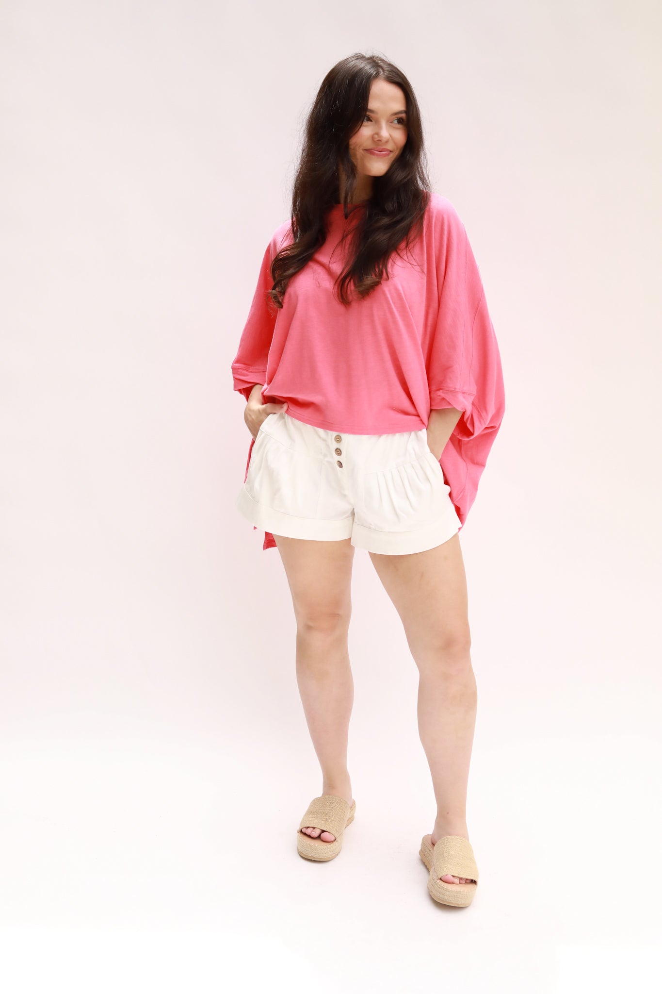 Boxy Long Sides Top