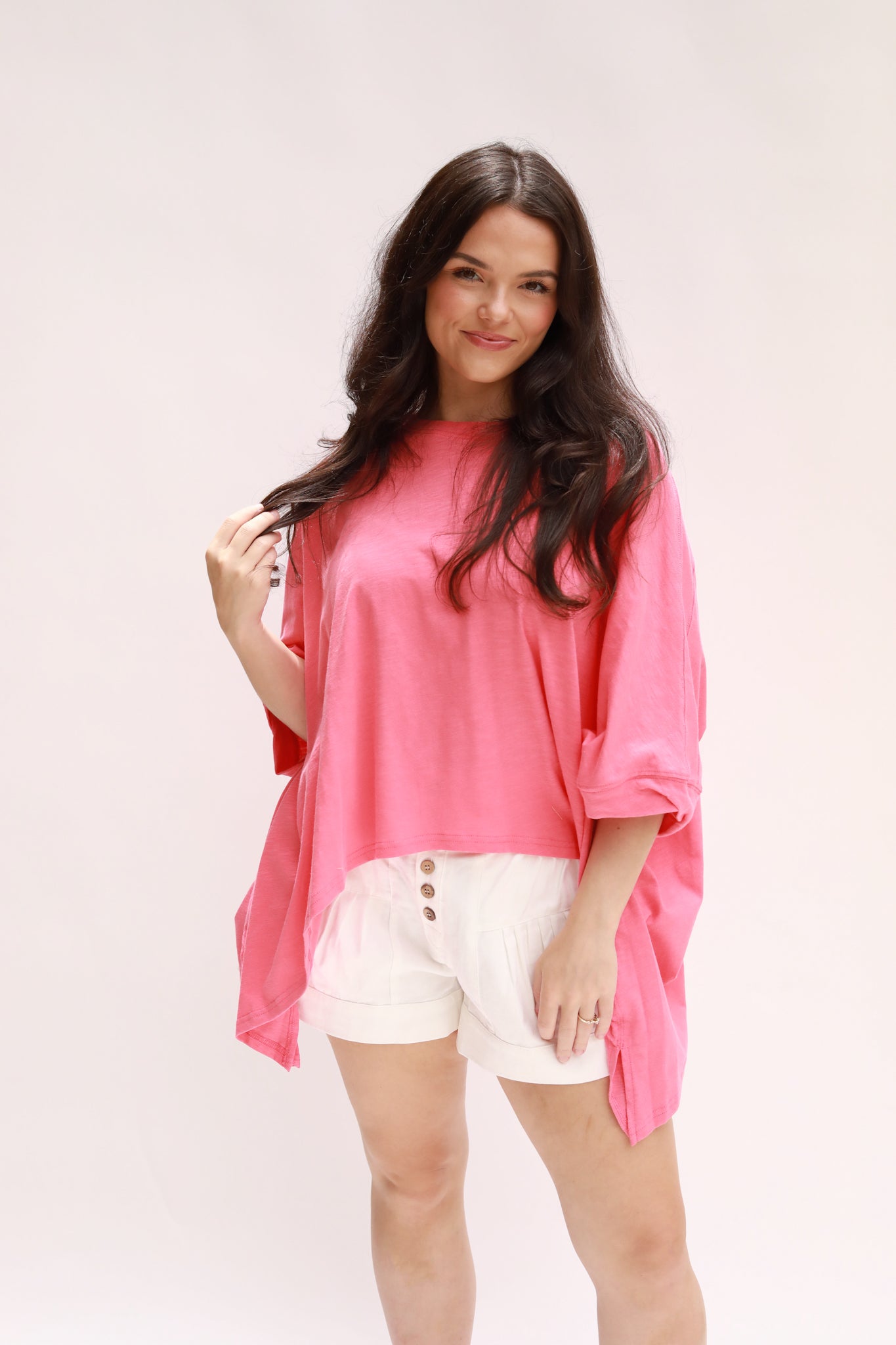 Boxy Long Sides Top
