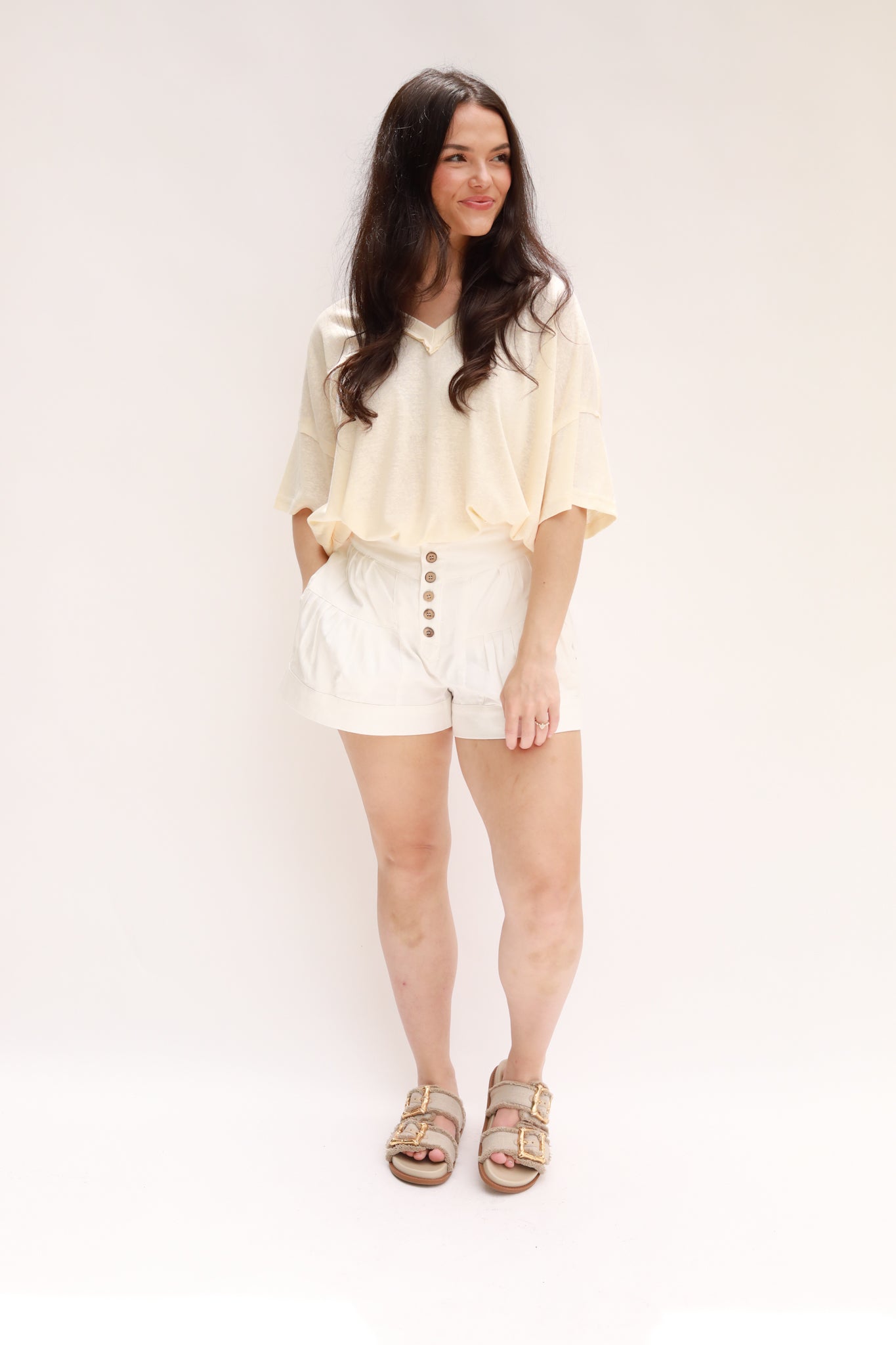 V-Neck Oversized Tee