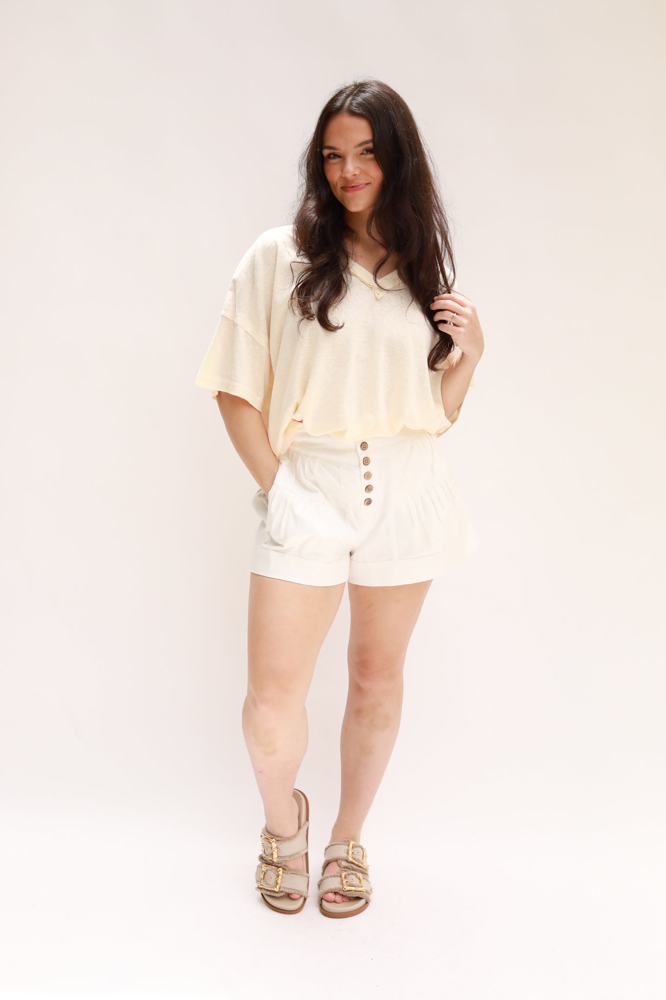 V-Neck Oversized Tee