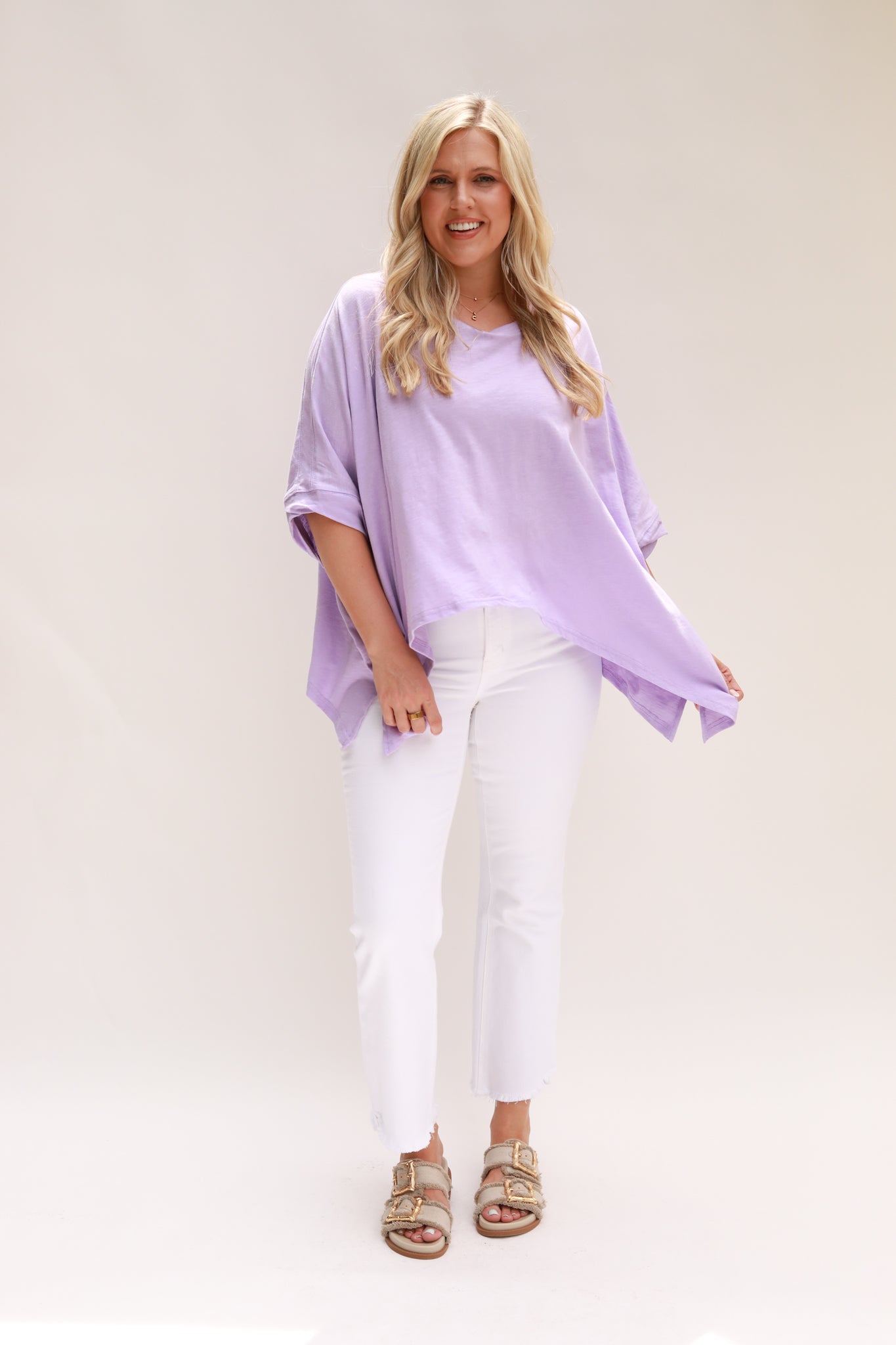 Boxy Long Sides Top