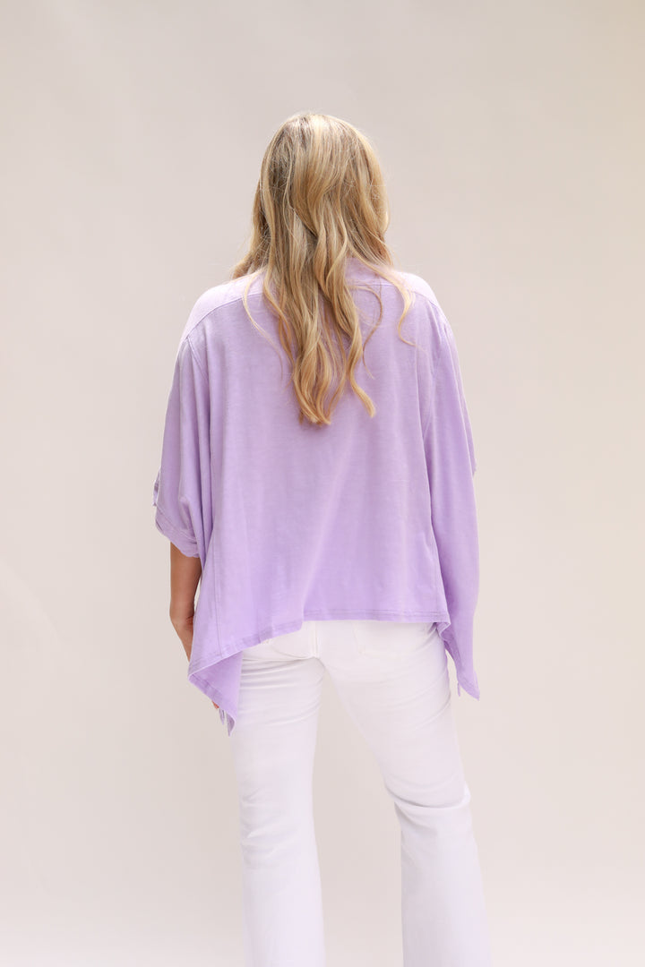 Boxy Long Sides Top