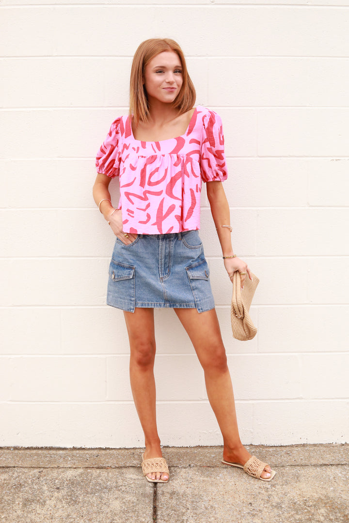 Two Tone Floaty Top