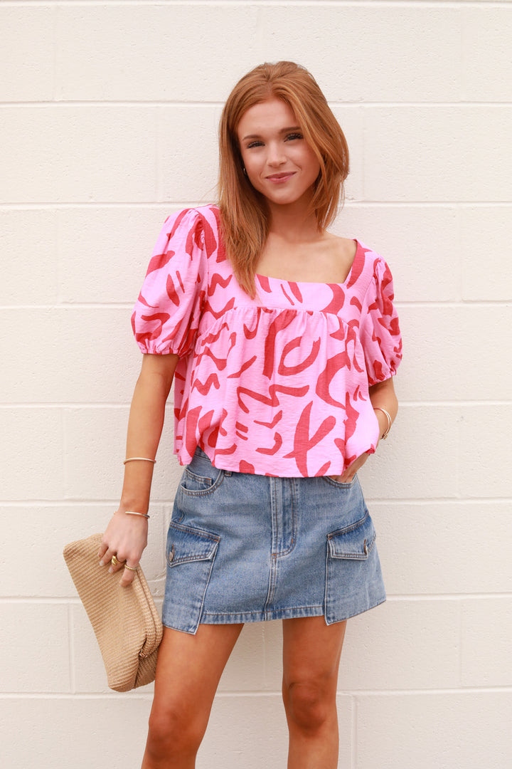Two Tone Floaty Top