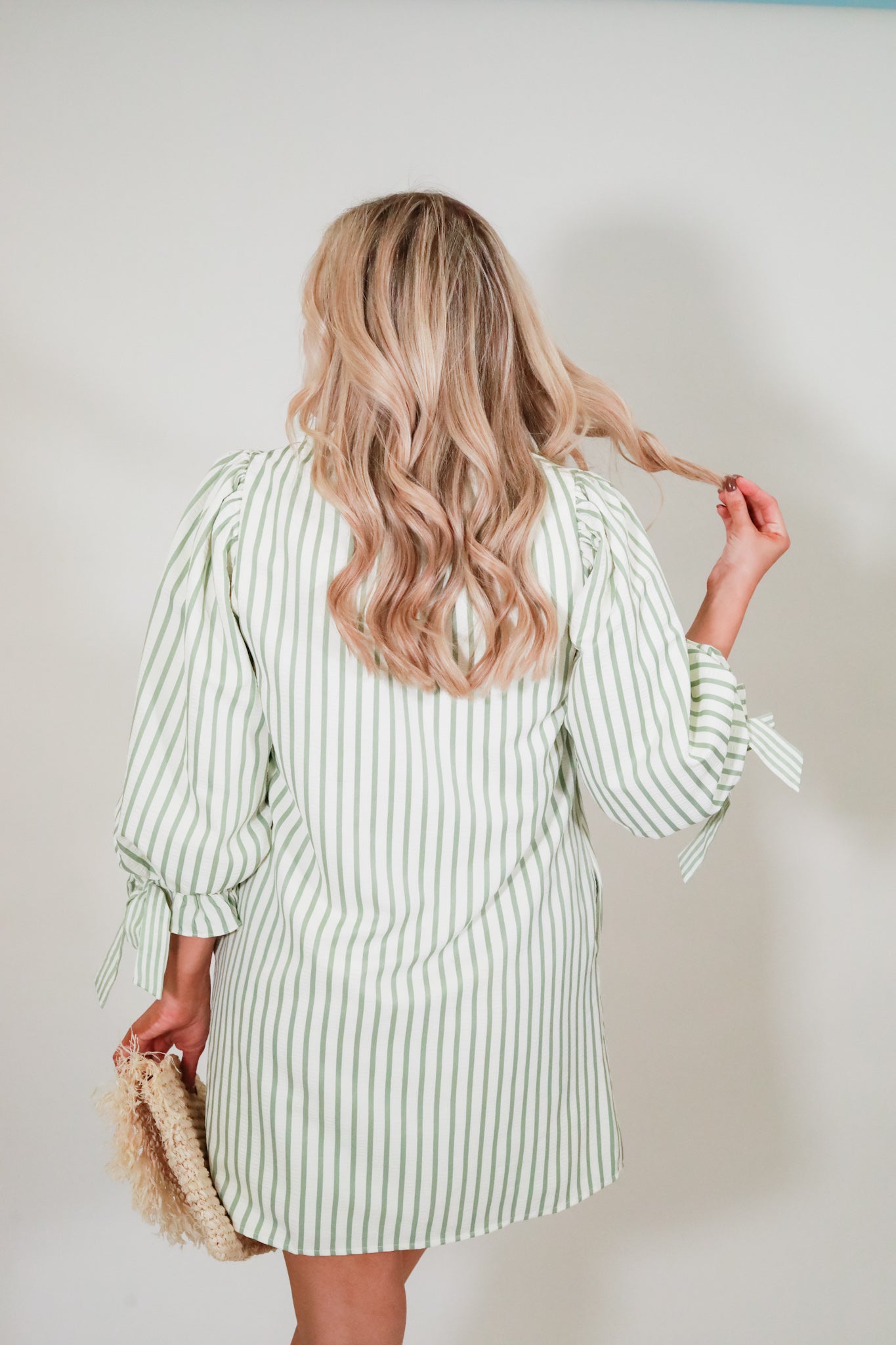 Ruffle Stripe Shift Dress