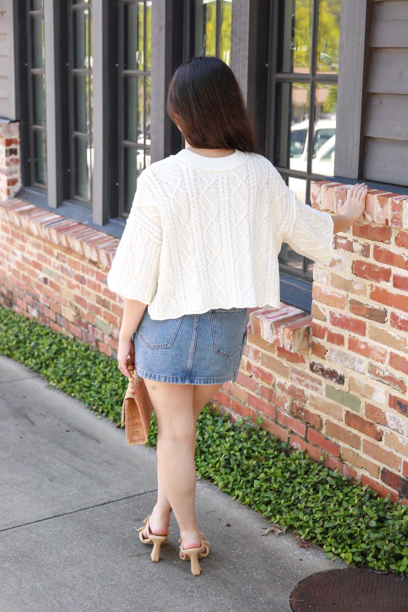 Cable Crew neck Sweater