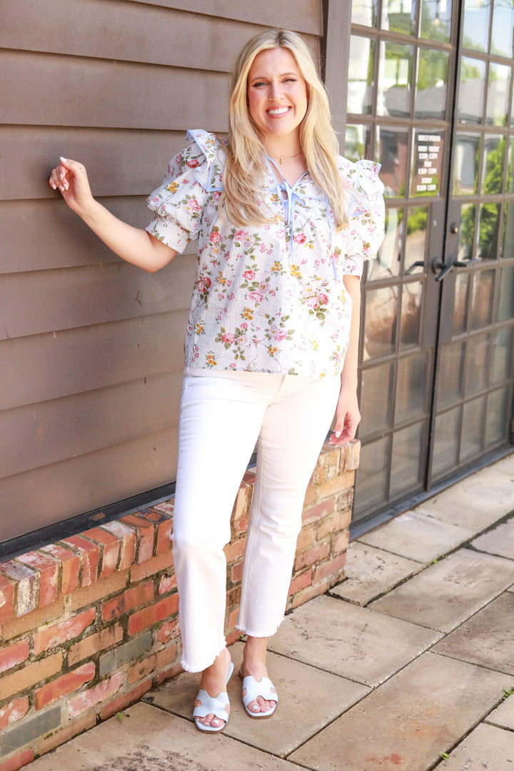 Bouquet Print Top