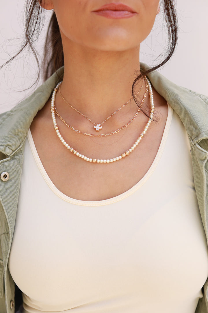 Layered Pearl Necklace