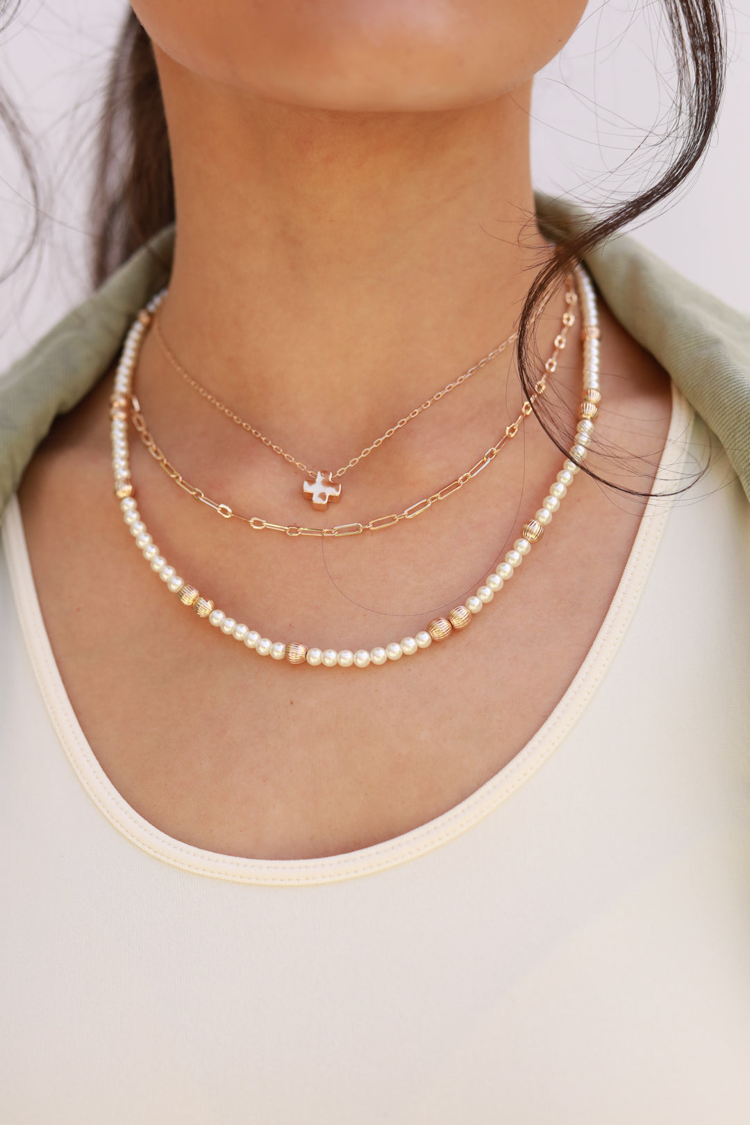 Layered Pearl Necklace