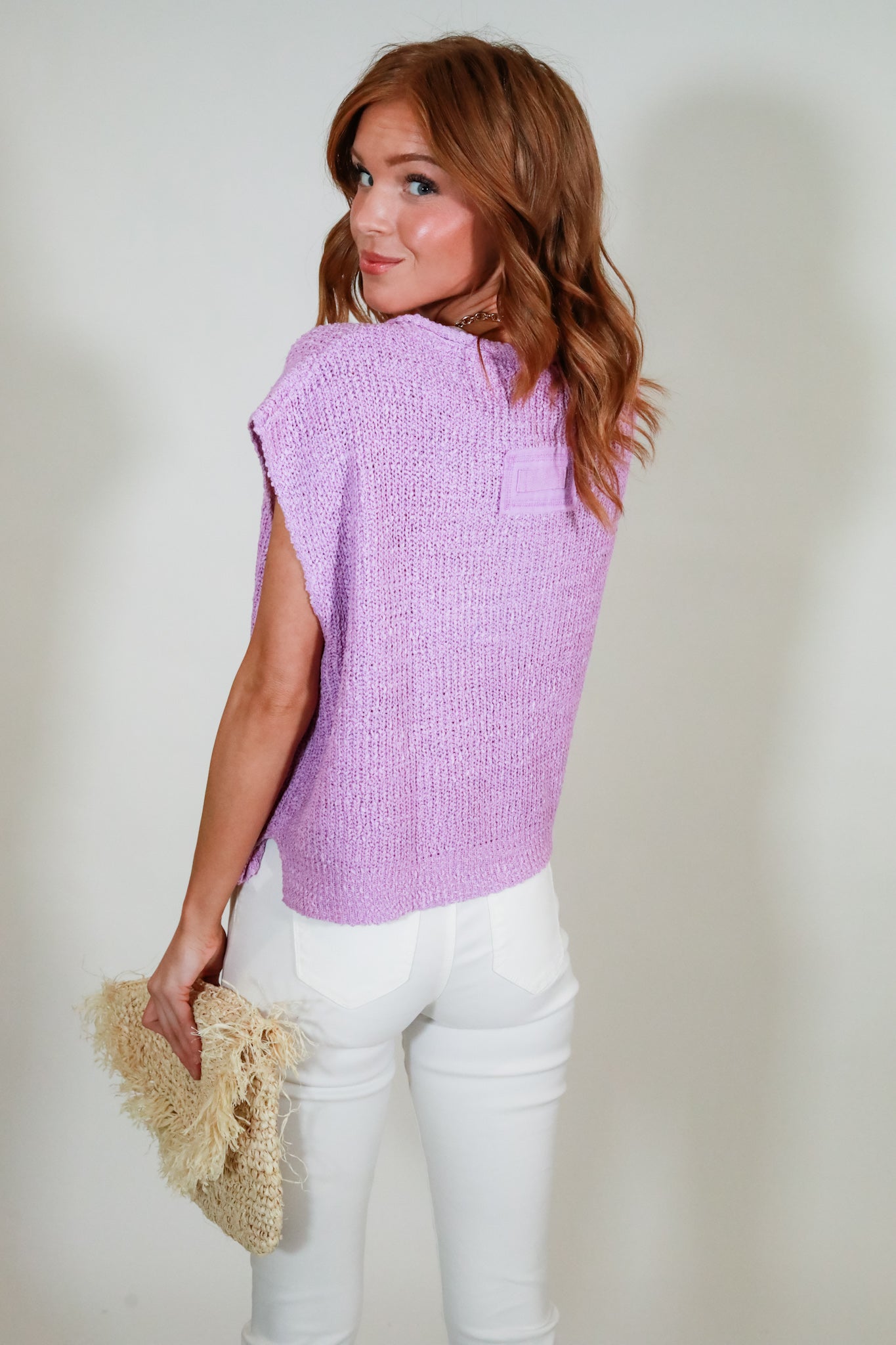 Sleeveless V-Neck Sweater